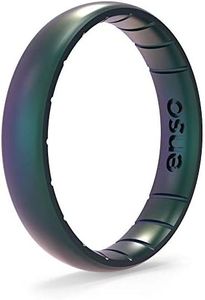 Enso Rings Thin Legend Silicone Ring - Made in The USA - Ultra Comfortable, Breathable and Safe - Award Winning Customer Service (6, Mermaid)