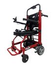 Stair Climbing Chair cum Wheelchair Electric /Foldable Wheelchair/Comes with Telescopic Lifter Mechanism /Light weight Transporter Wheelchair with Safety Belt, Armrest for Elderly and Physically Challenged People(Red & Black)