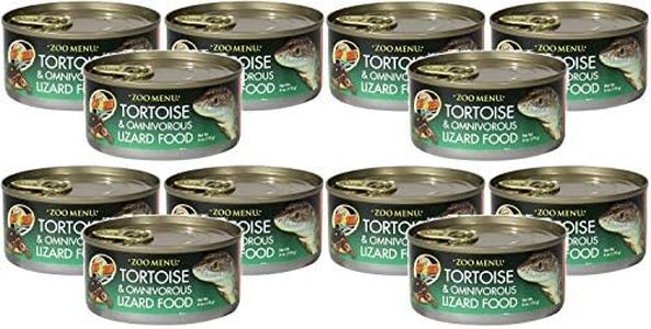 Zoo Med Land Tortoise & Omnivorous Lizard Food - Canned 6 oz - Pack of 12