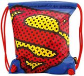 Baagl Gym Bag – Waterproof Shoe Bag for Children, Women and Men – School and Nursery Sports Bag, Sports Backpack, Superman - Pop, Einheitsgröße, Backpack