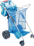 Rio Brands Beach Cart, Alloy Steel, Blue Print