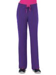 Jockey 2313 Women's 3-in-1 Convertible Scrub Pant Eggplant XXS Petite