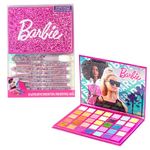 Barbie - Townley Girl 35-Well Eyeshadow Palette, Shimmery and Opaque Colors, Pigmented Blendable, 8 Application Brushes Non-Toxic 8+, Perfect for Parties, Sleepovers & Makeovers