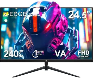 Z-Edge 24.5" Gaming Monitor, Z-Edge UG25I FHD 1920x1080 240Hz Gaming Monitor, 1ms Frameless LED, AMD Freesync Premium Display Port HDMI