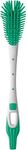 MAM Bottle Brush | Teat Brush with Hanging Hole for Easy Storage | Non-Scratch Brush for Cleaning Bottle Teats | Baby Accessories | Unisex (Colour May Vary)