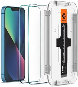 Spigen EZ Fit Protector Pantalla para iPhone 13 Mini Protección del Sensor, Alta Definicion, Dureza 9H - 2 Unidades