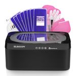 ELEGCOV Paraffin Wax Machine for Hand and Feet, 4500ml Paraffin Warmer with 8 Pack Paraffin Wax Refills, Precision Temperature Control for Reservation Paraffin Wax Bath, Fast Wax Meltdown, Black