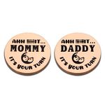 Funny Baby Gifts New Dad Mom Decision Coin for Dad Mom to be, Pregnancy Gifts for First 1st Time Dad Mom Daddy Mommy, Baby Shower Announcement, New Parents Gift for Fathers Day Christmas Birthday