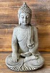 STONE GARDEN LARGE MAZE ROBE BUDDHA NATURAL GIFT CONCRETE ORNAMENT