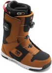DC Shoes Men's Phase BOA Pro Warm Durable Articulated Medium-Flex Ventilated Snowboard Boots, Insulated Liner & Molded Insole, Wheat/Black, 11