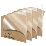 Lesnlok 4 Pieces 8 x 10 Acrylic Sheet 1/8 inch Thick 3mm Clear Plexiglass Sheet, for Sign,Craft, Photo Frame, DIY Display Projects… (4, 8 x 10 x 1/8)