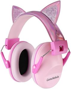 cumunebula Casque Anti Bruit Enfant, Casque Pliable Réglable Confortable, avec Une Atténuation de SNR 28dB, Garcon et Fille Âge 3-16 Years,Casque Anti-Bruit pour L'étude, Feux d’Artifice, Concert