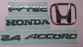 VDBB CAR Badge Emblem Monogram Logo Decals wrap Sticker Symbol 3D Compatible with H-ONDA Accord KIT10