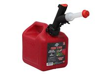 GARAGE BOSS GB310 Briggs and Stratton GarageBoss Press 'N Pour 1+ Gallon Gas Can, Red