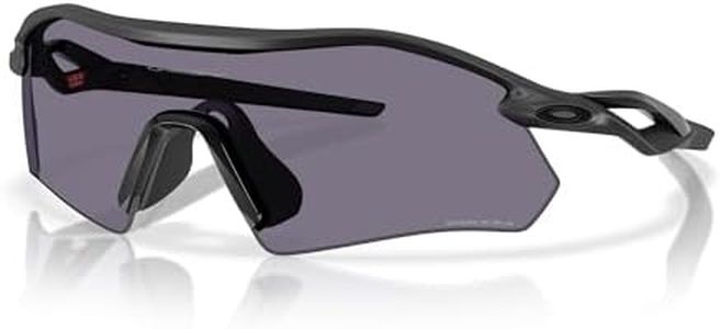 Oakley OO9495D Radar Plate Sunglasses, Matte Black/Prizm Grey, 36 mm
