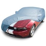 iCarCover Fits. [Ford Mustang GT] 2010-2014 Premium Full Car Cover Waterproof All Weather Resistant Custom Outdoor Indoor Sun Snow Storm Protection Form-Fit Padded Cover with Straps