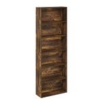 Furinno JAYA Simply Home Free Standing 6-Tier Open Storage Bookcase, Amber Pine