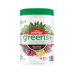 Genuine Health Greens+ Extra Energy, 10 servings, Superfoods, Antioxidants and Polyphenols for daily immediate energy or workout boost, Dark Chocolate flavoured powder, 148g