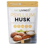 NKD Living Psyllium Husk Powder (500g) | Tested for Heavy Metals, Micro-Organisms and Pesticides (500g)