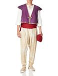 Mens Arabian Folk Hero Costume, Purple/White, Large/Extra Large