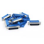 sourcingmap 10Pcs Parallel Port D-SUB DB25 25-Pin Male IDC Flat Cable Connector