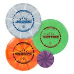 Dynamic Discs Prime Burst 3 Disc Golf Starter Kits for Men, Women, and Kids, Putter, Midrange, Driver, Bonus Mini Disc, Weight Ranges 170-176, Beginner Frisbee Golf Set