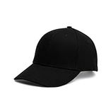 JEEDA Unisex Baseball Cap Cotton for Men Women Washed Adjustable Sport Caps Outdoor Sport Hat CAP1(Black)