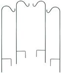 BestNest Panacea 89034 Single Shepherd Hooks, Black, 4'H, Pack of 4