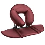 EBANKU Massage Table Face Cradle Cushion, Face Cradle Down Tabletop Massage Kit Adjustable Massage Table Headrest Face Pillow with Platform for Massage Chair SPA Bed (Red)