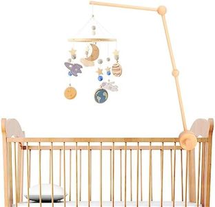 Baby Crib Mobile Arm Wooden Crib Mobile Holder Non-Slip Crib Mobile Bed Bell Holder Arm Nursery Mobile Hanger DIY Baby Crib Mobile Hanger for Crib Nursery Decor Infant Toy Gift