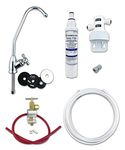 Finerfilters Deluxe Under-Sink Drinking Water Filter System, Remove Chlorine and Limescale, Full DIY Kit, Easily Change Filters Without Shutting Off Water Supply (6 Months (1 Filter) - Bobble Tap