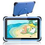 Kids Tablet 7 Inch Android 11 Tablet Kids Learning Tablet Android WiFi Tablet for Children Toddlers Bluetooth for Home School Parent Control Educational Tablet with Kid-Proof Case (Blue)