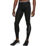 Nike Pro Dri-FIT Men's Tights, Black/White, Large