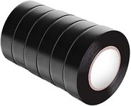 viaky Black Electrical Tape 6 Pack 