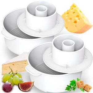 Cheese Mold – Cheese Making Kit 2 pcs – Cheesemaking Supplies – Cheese Set for Press – Paneer Maker – Great for Semi-Soft and Semi-Hard Sheeses