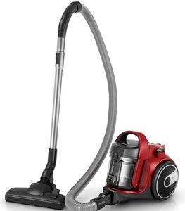 Bosch BGC05AAA2 Serie 2, Aspirapolvere senza Sacco, Potenza 800W, Salvaspazio, Silenzioso, Filtro Lavabile, Raggio d'azione 9 m, Rosso