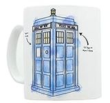 Doctor Who Watercolor TARDIS Mug