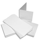 Craft UK 243 5 x 5 inch Card and Envelope pack of 50 - White