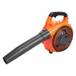 Luojuny Cordless Leaf Blower, 26CC 2-Stroke Handheld Leaf Blower, 2024 New Gas Powered Leaf Blower, Petrol Leaf Blower, Snow Blower, Garden Blowers for Lawn Care, Snow Removal Orange