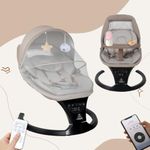 Infantso SLEEP EASE (2-in-1) Baby Swing Cradle / Rocker & Bouncer | Automatic Cradle, Electric Swing & Rocker, Cradle for New born, Automatic Swing / Rocker with Bluetooth Music, Remote, Safety Harness, Mosquito Net, Feeding Tray & Soft Cushion, Kids Rocking Chair with Hanging Toys- Cradle & Swing for 0-12 Months Weight upto 9 Kg