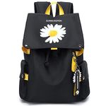 Travistar School Bags for Teenage Girls Backpack Womens with USB Port Anti Theft Bag Waterproof Book Bags Casual Backpacks Elementary Junior High University Rucksack Sunflower Travel Hiking