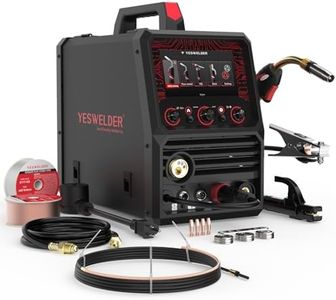 YESWELDER Firstess DP200 Multiprocess MIG Welder, Dual Pulse 7-Inch LCD Screen 120V/240V, 6-In-1 MIG/Pulsed MIG/Flux Core/Spool Gun MIG/Lift TIG/Stick Welding Machine
