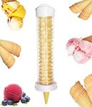 KUNHEWUHUA Ice Cream Cone Dispenser-16’’L x 3’’ Dia Plastic Tube with 1.6-2.6ins 2.4-3 ins gasket