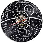 3D Decorative Hollow LED Record Wall Clocks Star Wars Classic CD Vinyl Record Hanging Clock Home Decor Antique Creative Clock