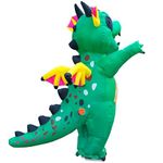 JYZCOS Winged Flying Dragon Inflatable Dinosaur Costume Adult Size Blow Up Halloween Suit