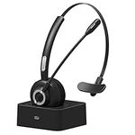 Gathukila Bluetooth Headset Bluetooth Headset M97 with Charging Station BT5.0 CVC6.0 Noise Reduction