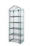 Top Home Solutions® Mini Greenhouse - 5 Tier Cold Frame With Clear PVC Cover, Roll-Up Zipped Door - Portable Greenhouse For Plants And Seedlings - Perfect for Outdoor Garden and Home