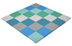 ECR4Kids Softzone Patchwork Toddler Foam Play Mat, 58" Square, Contemporary