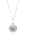 JOTW 925 Silver Saint Benedict Reversable Medal Pendant with 18 Inch Link Necklace