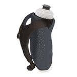 Amphipod Hydraform Ergo-Lite Handheld No-Slip Leak-Free Ergonomic 16 oz Running Water Bottle, Charcoal